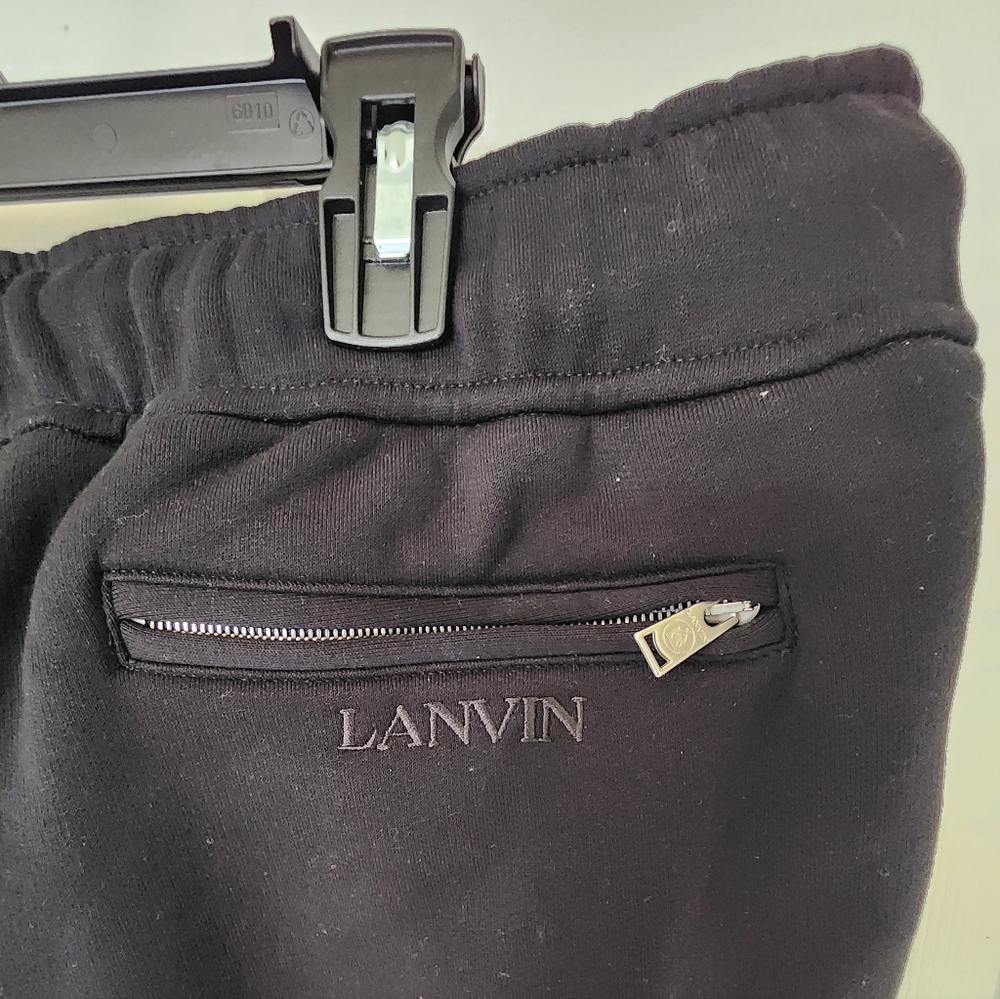 Lanvin Side Curb Cotton Trackpants - Picture 9 of 14